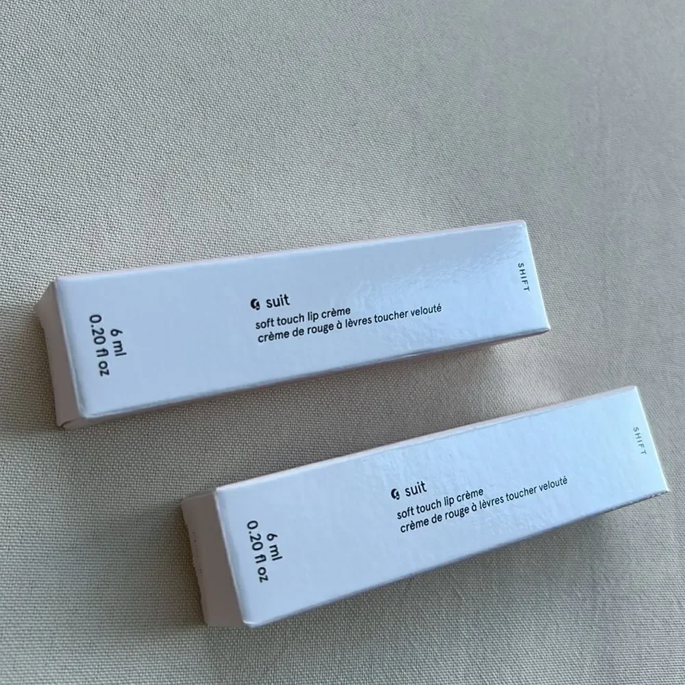 Glossier G Suit Soft Touch Lip Crème in Shift Color Two Pack